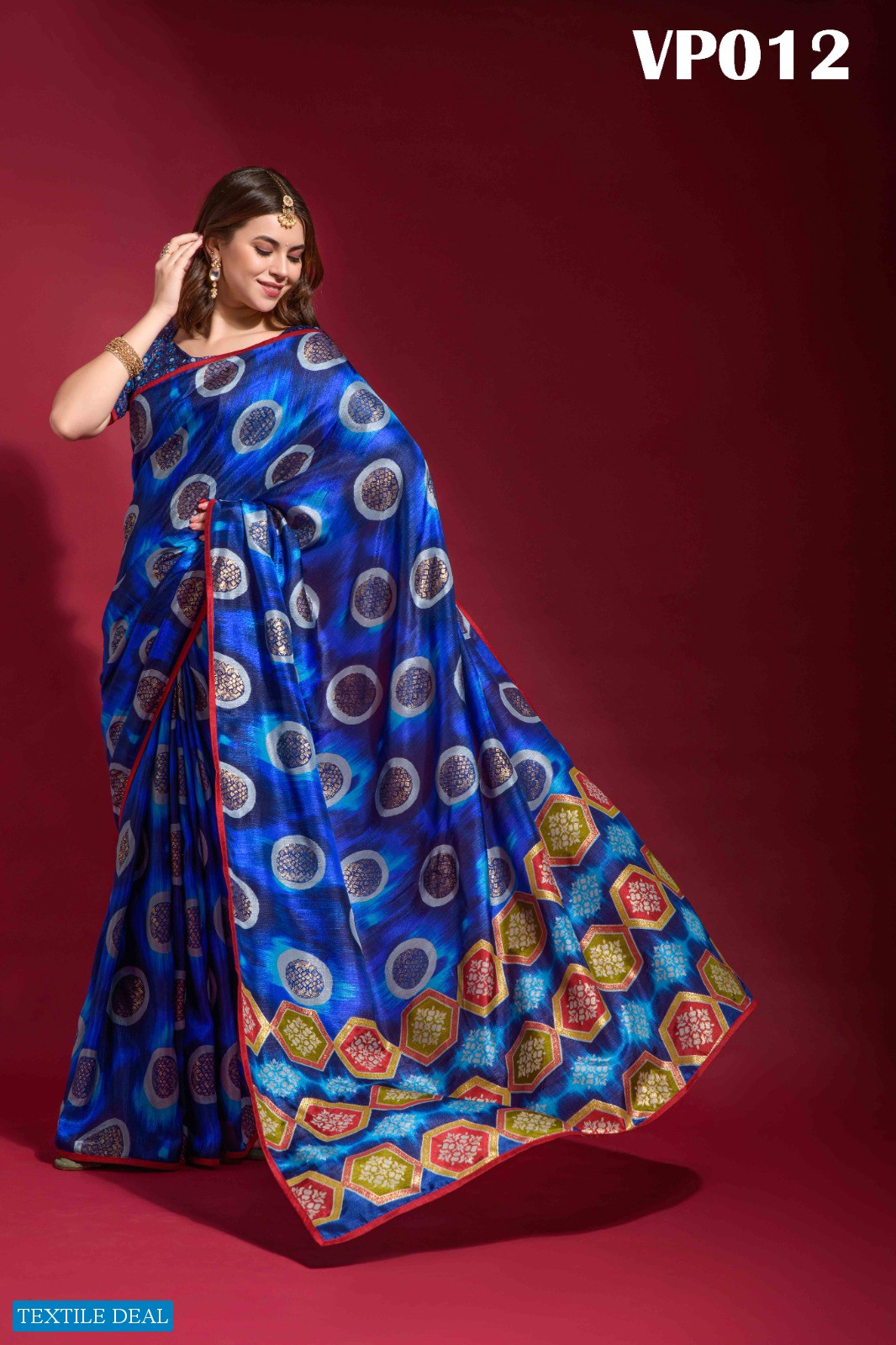 Fashion Berry Adveti Wholesale Majestic Smooth Silk Ethnic Sarees