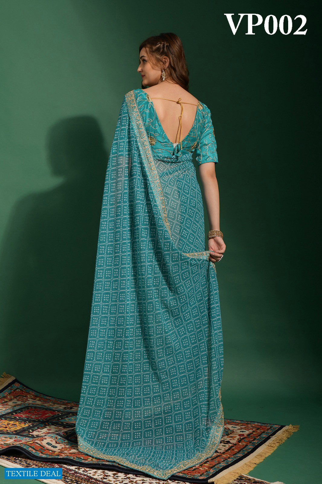 Fashion Berry Bandhani Wholesale Bandhani Printed Embroidery Work Ethnic Sarees