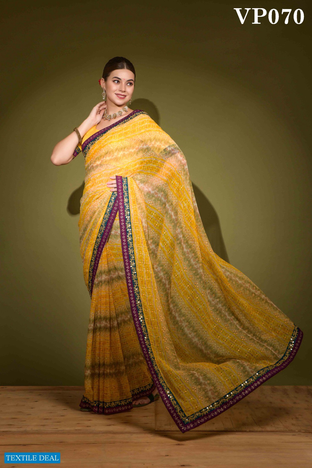 Fashion Berry Radhe Wholesale Heavy Georgette With Work Sarees