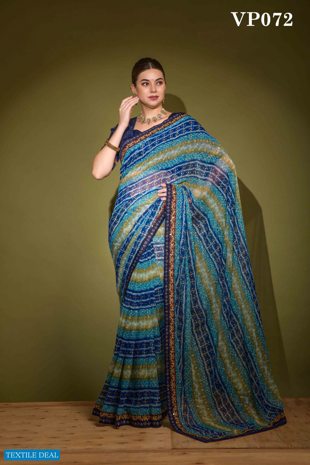 Fashion Berry Radhe Wholesale Heavy Georgette With Work Sarees