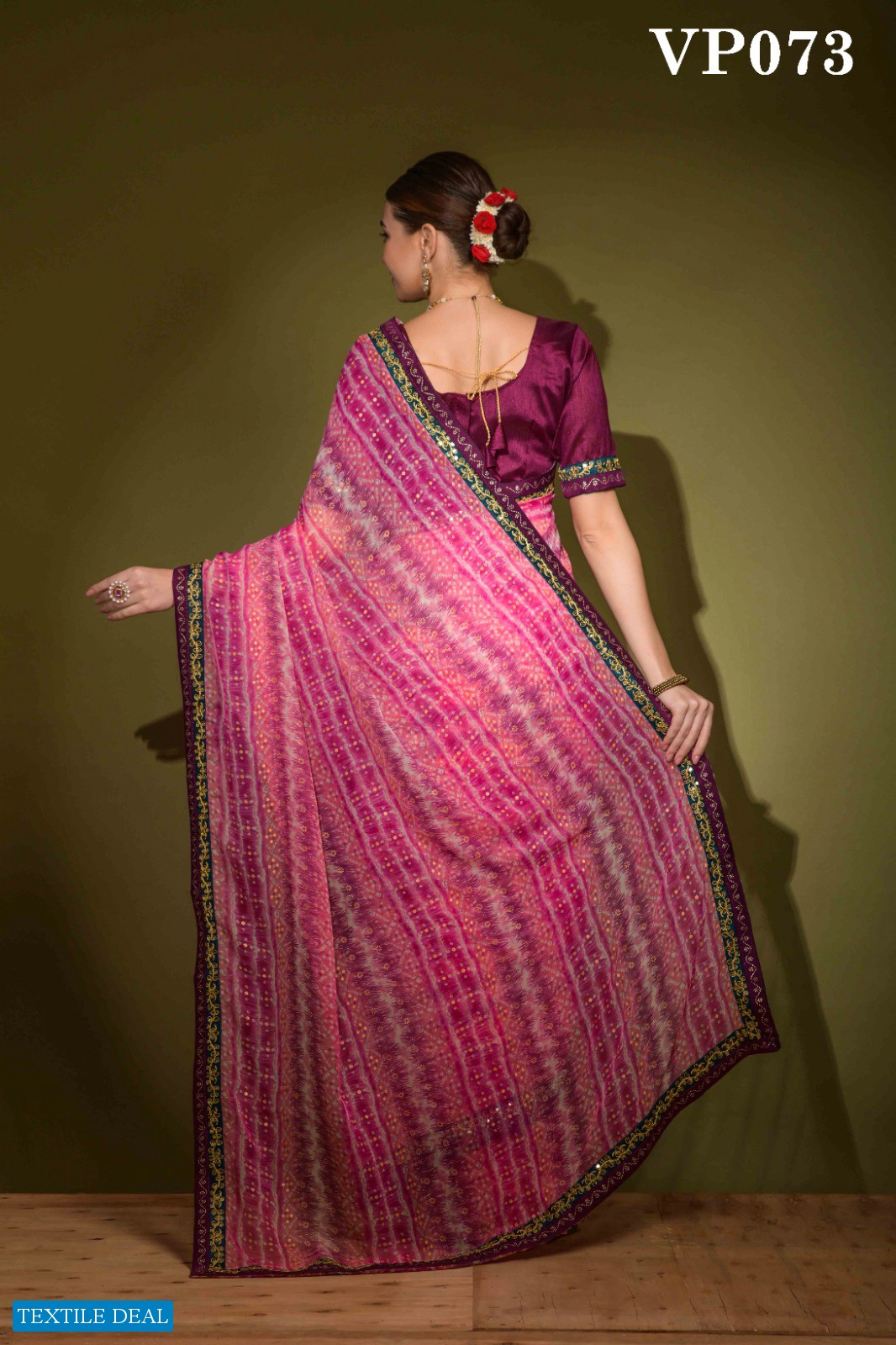 Fashion Berry Radhe Wholesale Heavy Georgette With Work Sarees