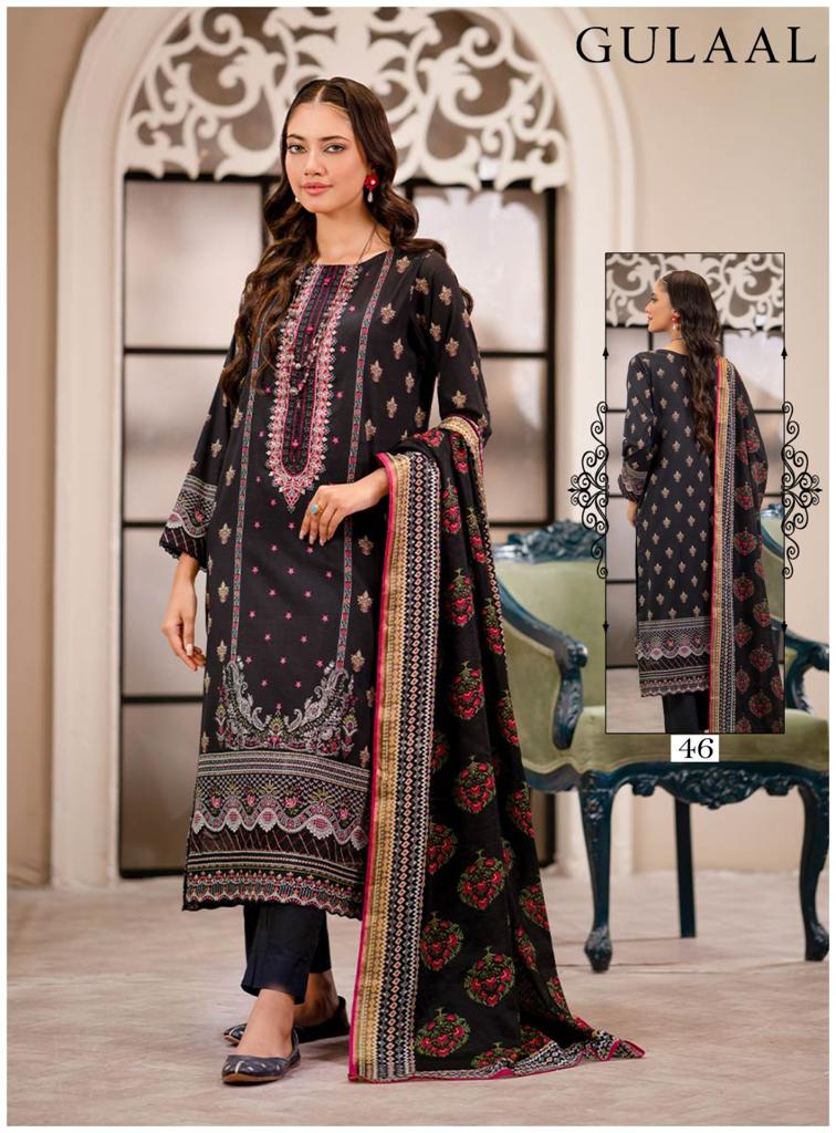 GULAAL CLASSY LUXURY COTTON COLLECTION VOL 5 BEAUTIFUL DESIGNS PAKISTANI SALWAR SUIT COLLECTION