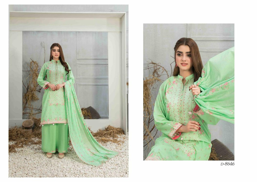Tawakkal Freya Embroidered Lawn Shirt Lawn Embroidered Dupatta Pakistani Suits