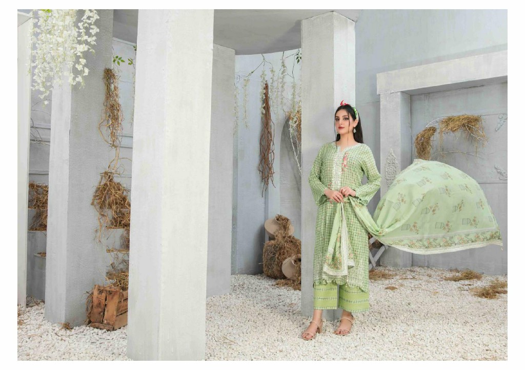 Tawakkal Freya Embroidered Lawn Shirt Lawn Embroidered Dupatta Pakistani Suits