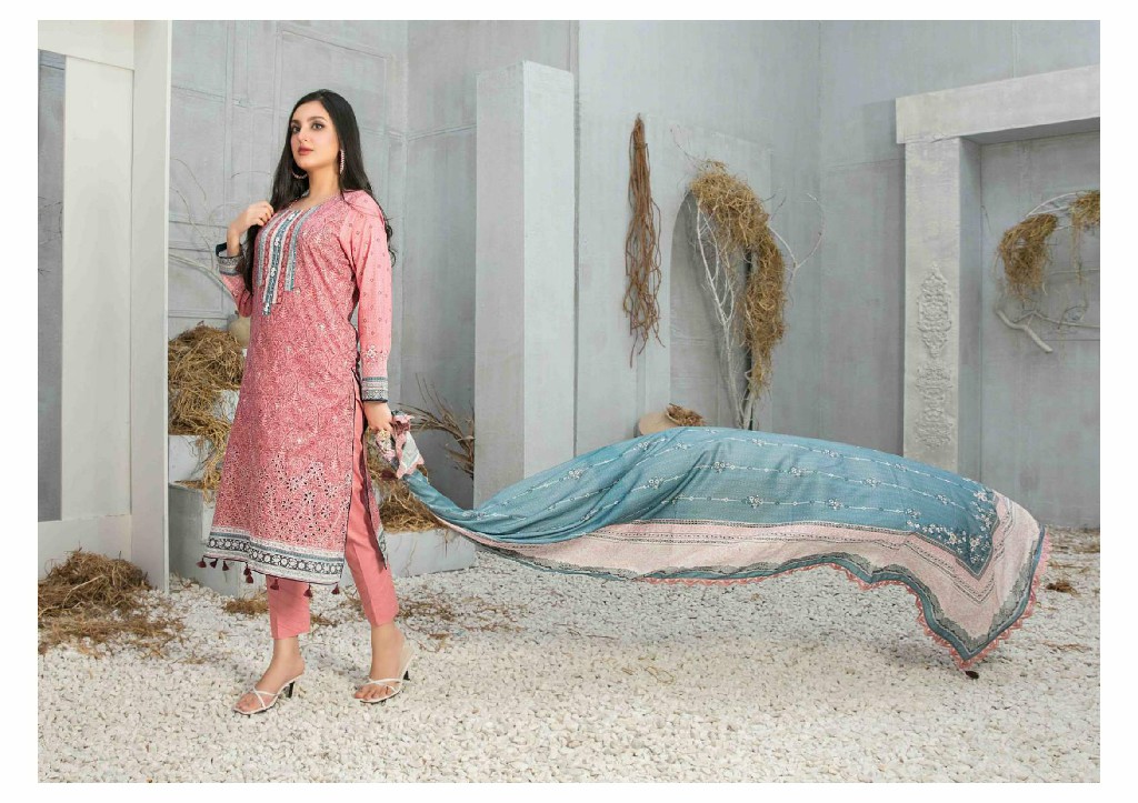 Tawakkal Freya Embroidered Lawn Shirt Lawn Embroidered Dupatta Pakistani Suits