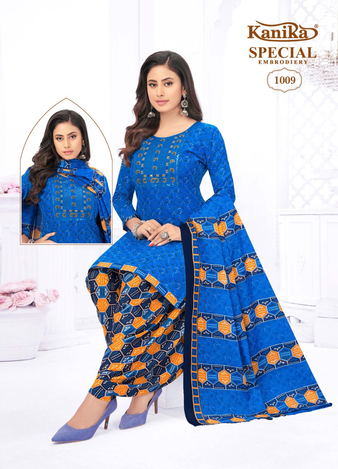 KANIKA PRESENT SPECIAL EMBROIDERY VOL 1 ADORABLE DESIGNS READYMADE PATIALA SALWAR KAMEEZ WHOLESALER