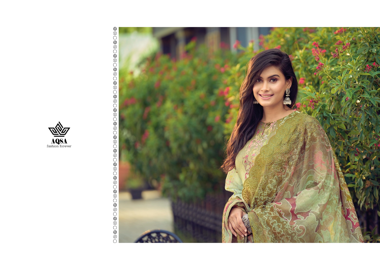 AQSA Shiyahi Wholesale Eva Silk Border Embroidery Dress Material