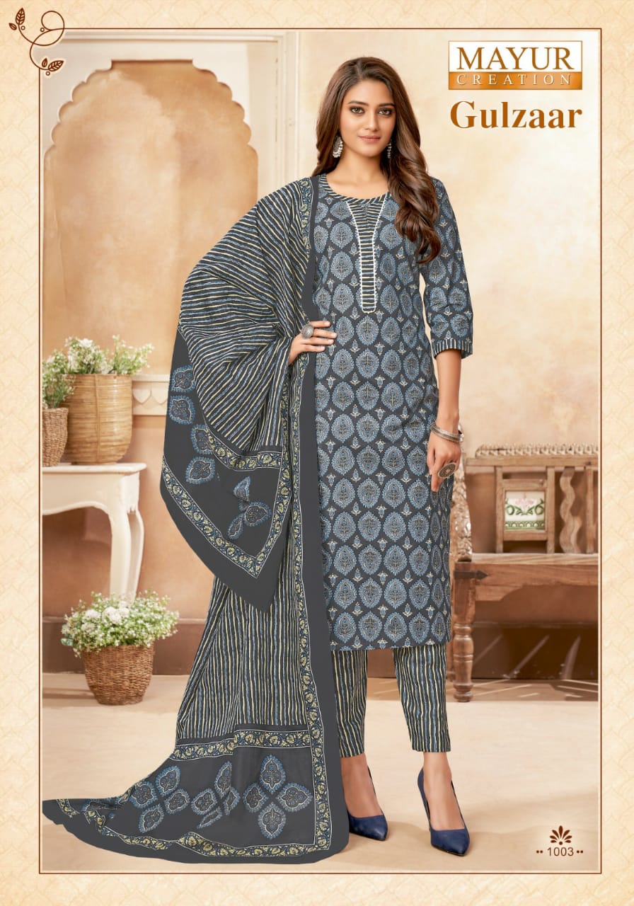 Mayur Gulzaar Vol-1  Wholesale Pure Cotton Printed Dress Material