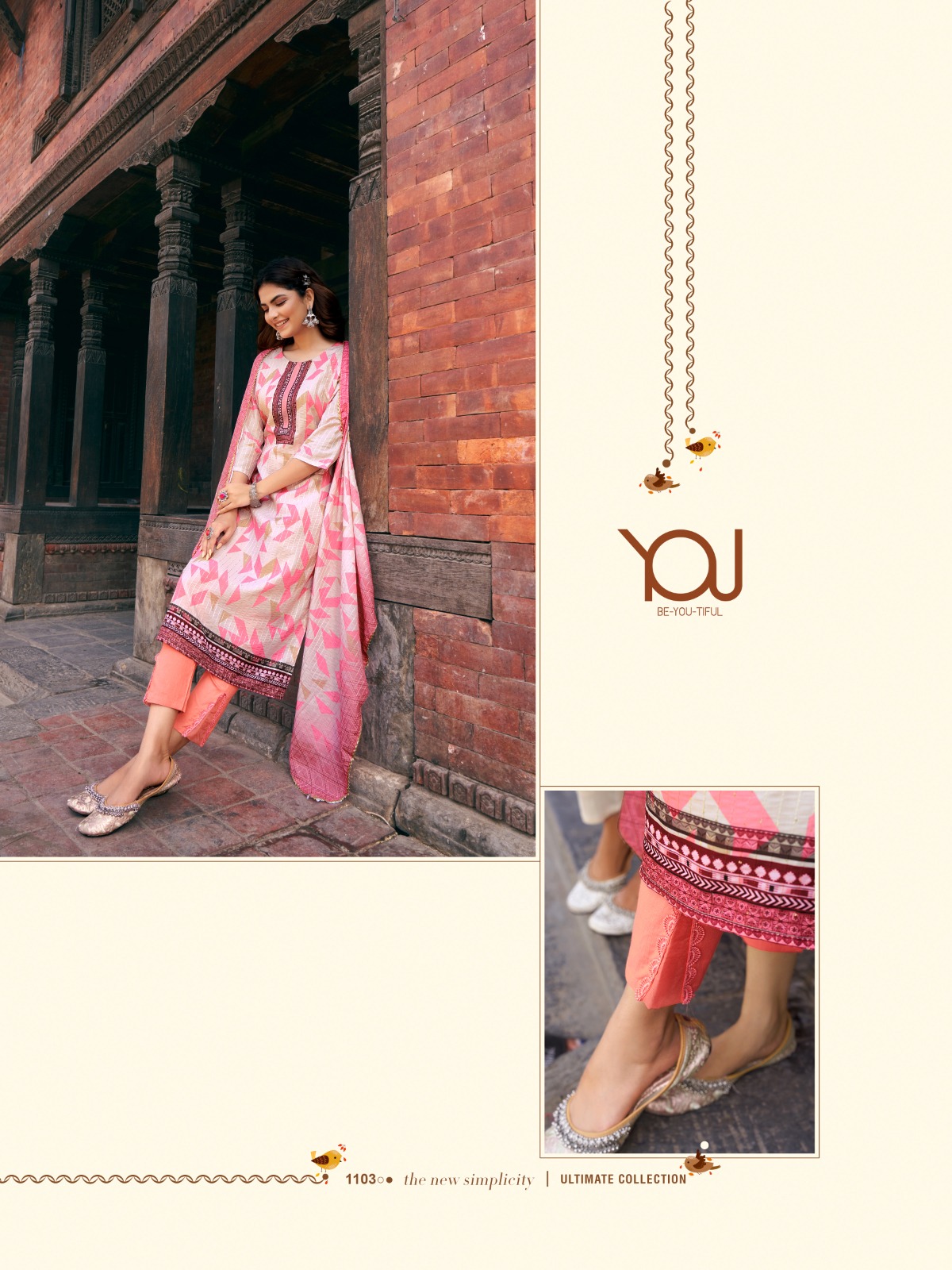 You By Wanna Zaheen Vol-3 Wholesale Super Fancy Digital Kurti With Pant & Digital Dupatta Catalogue