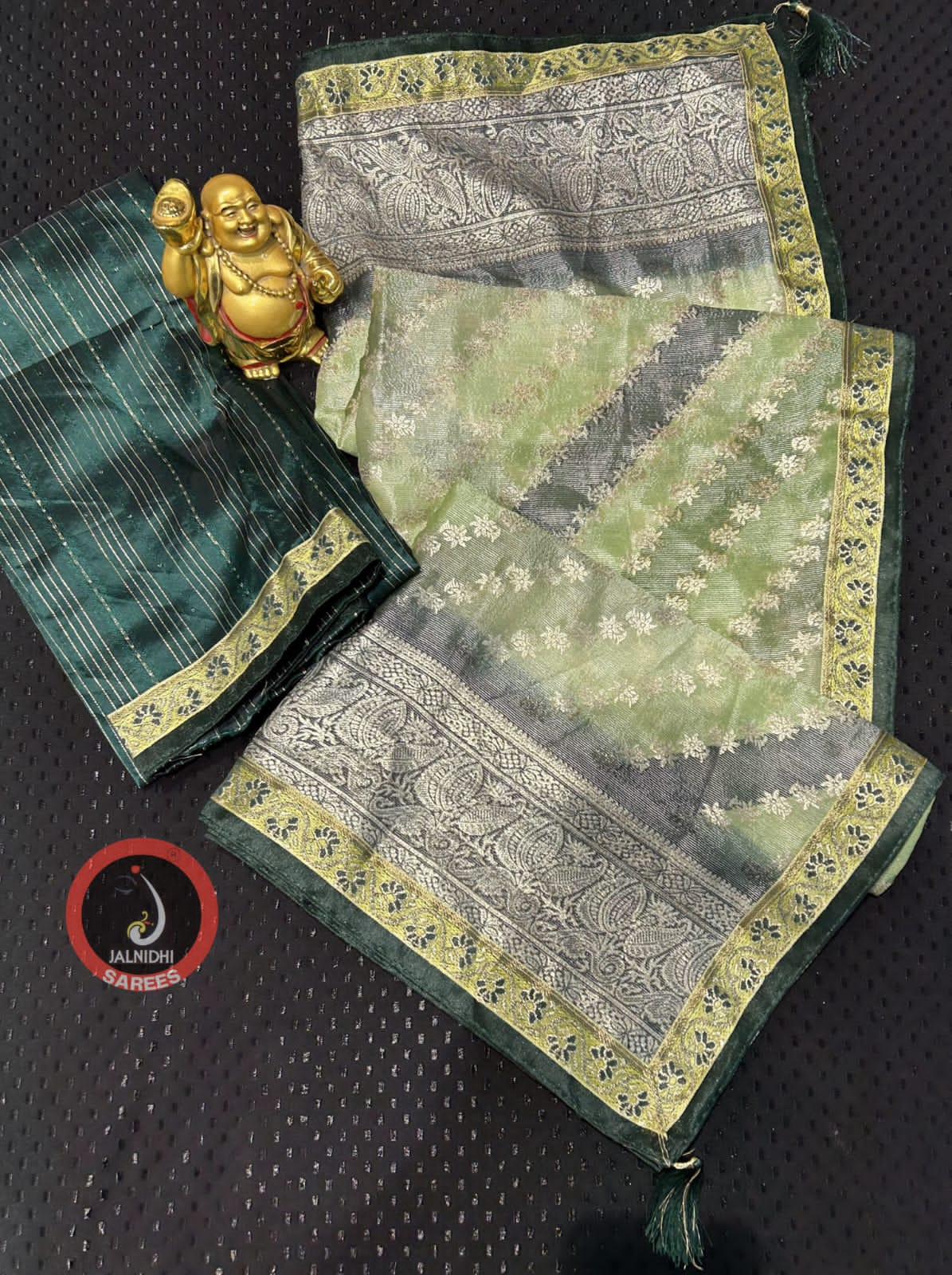 JALNIDHI PRESENT VAMIKA FANCY VISCOSE BRASSO LAHERIYA SAREES CATALOG