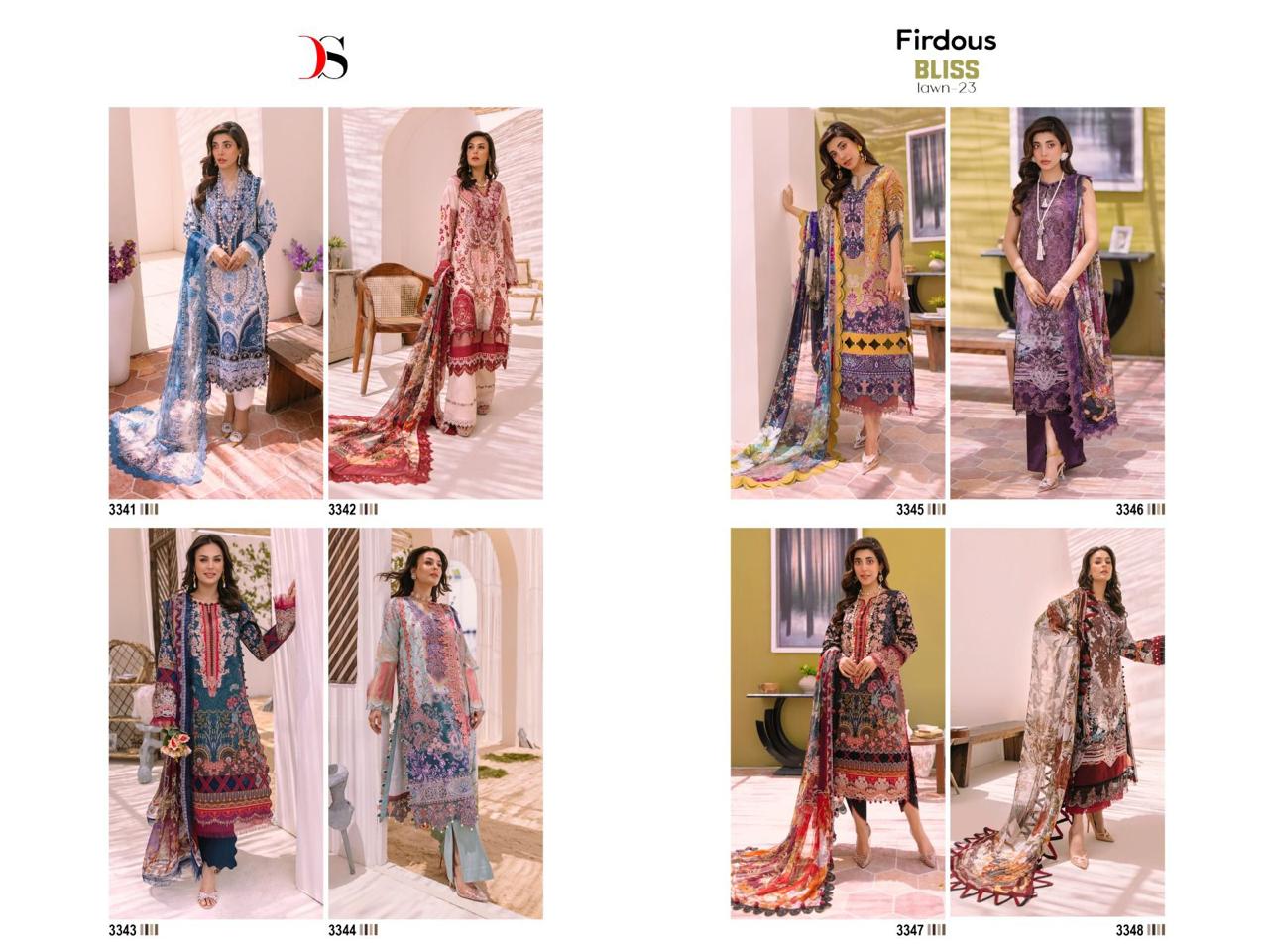 Deepsy Firdous Bliss Lawn 2023 Wholesale Pakistani Concept Suits