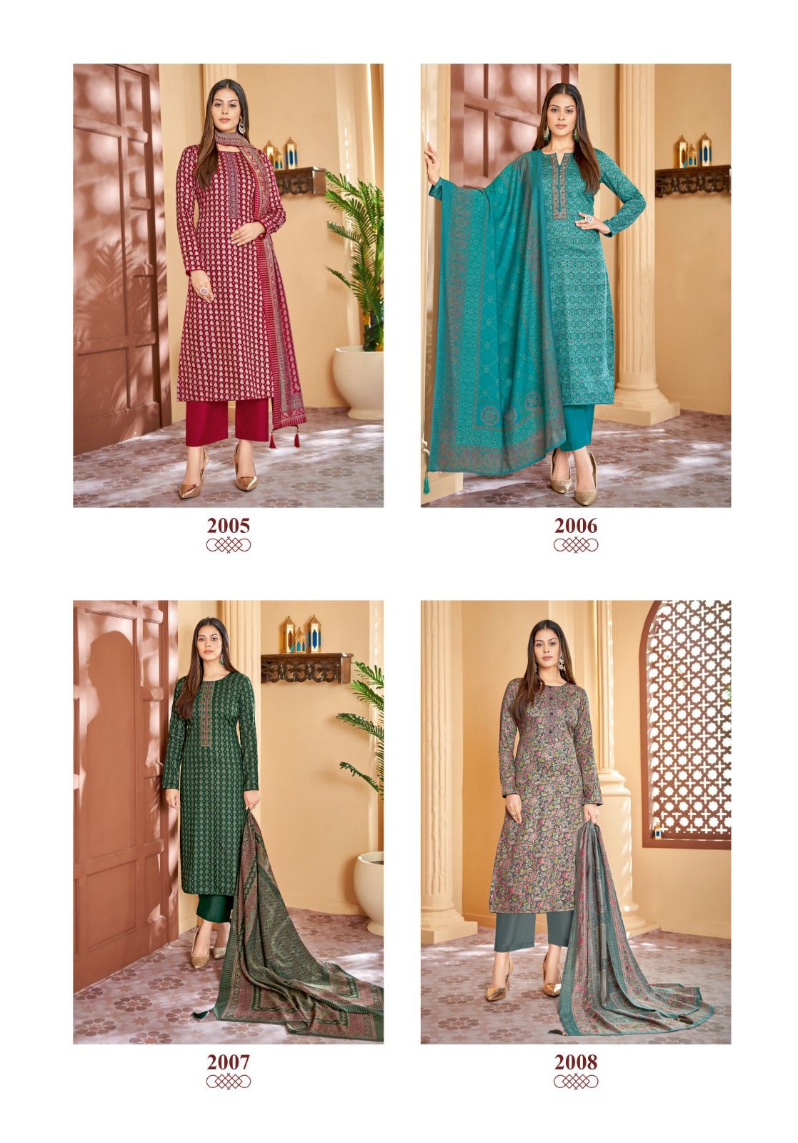 KALKI VOL 2 BY SURYAJYOTI FANCY CASUAL WEAR SALWAR KAMEEZ MATERIAL CATALOG