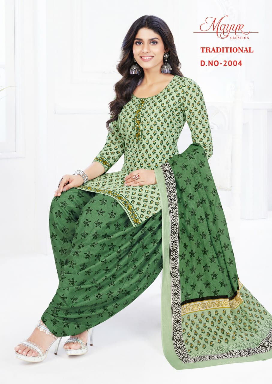 Mayur Traditional Vol-2 Wholesale Pure Cotton Printed Dress Material