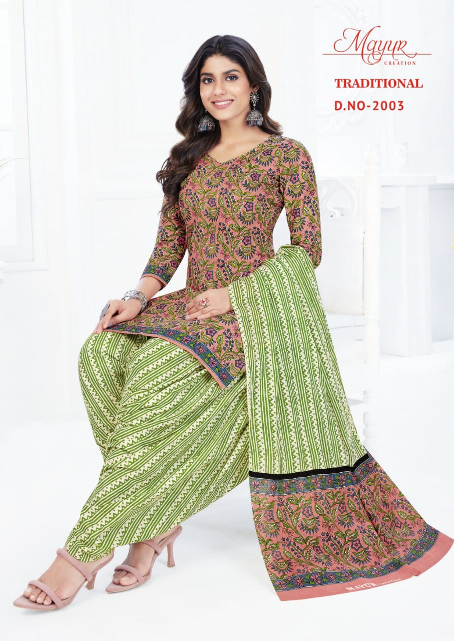 Mayur Traditional Vol-2 Wholesale Pure Cotton Printed Dress Material