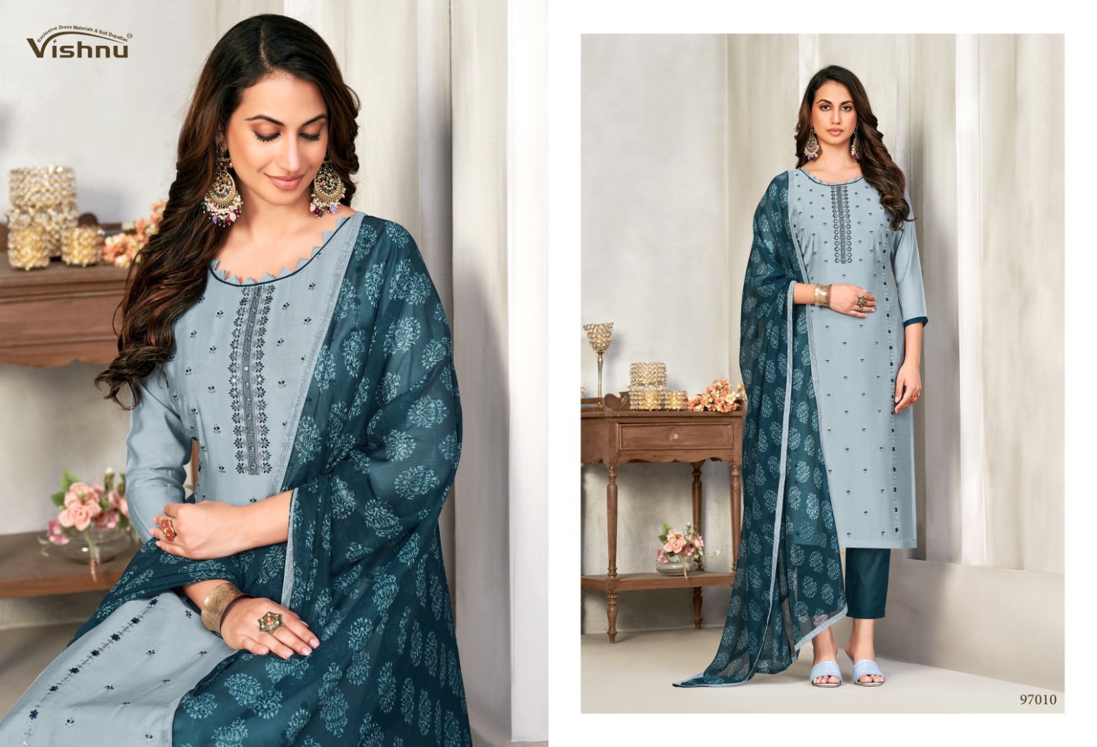 Vishnu Dermy Cool Vol-20 Wholesale PV Silk Dress Material