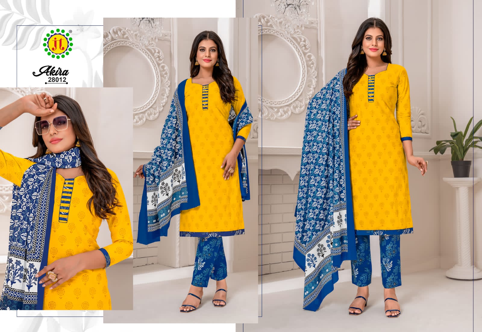 JT Akira Vol-28 Wholesale Pure Cotton Printed Dress Material