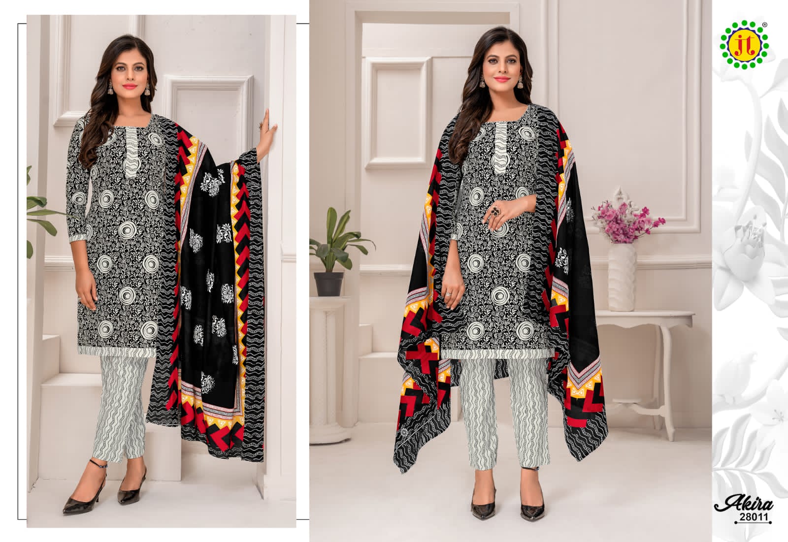 JT Akira Vol-28 Wholesale Pure Cotton Printed Dress Material