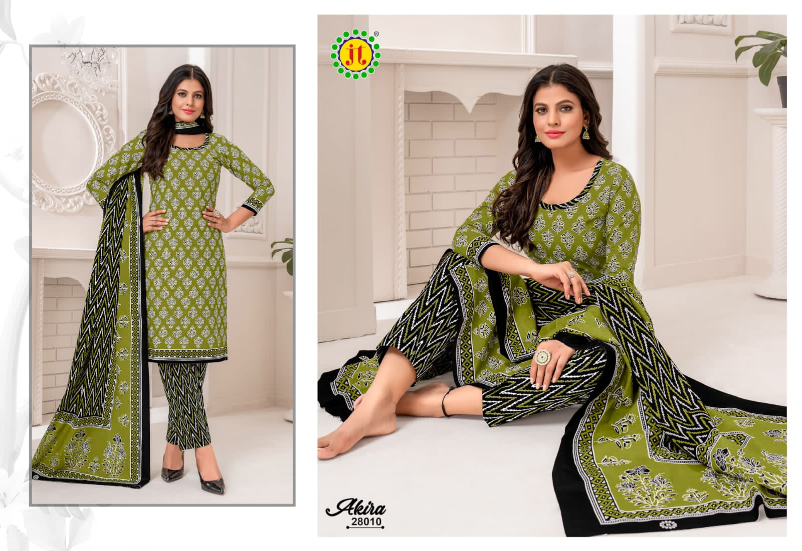 JT Akira Vol-28 Wholesale Pure Cotton Printed Dress Material