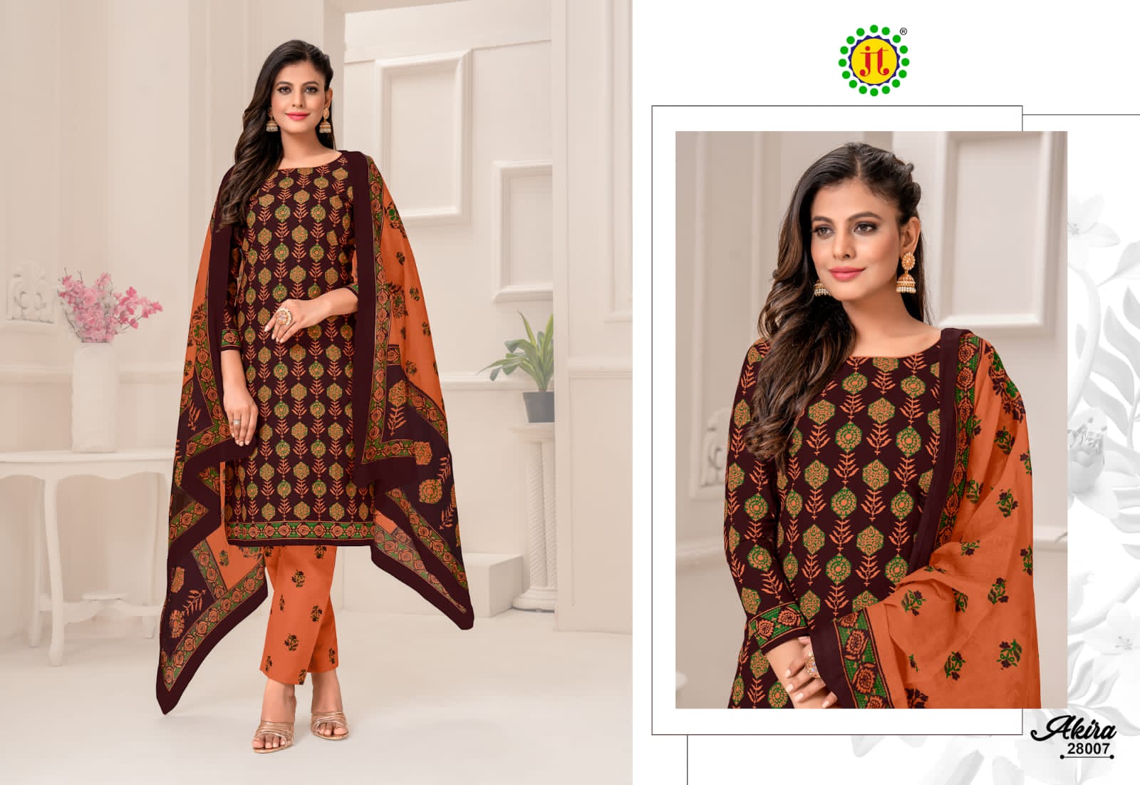 JT Akira Vol-28 Wholesale Pure Cotton Printed Dress Material