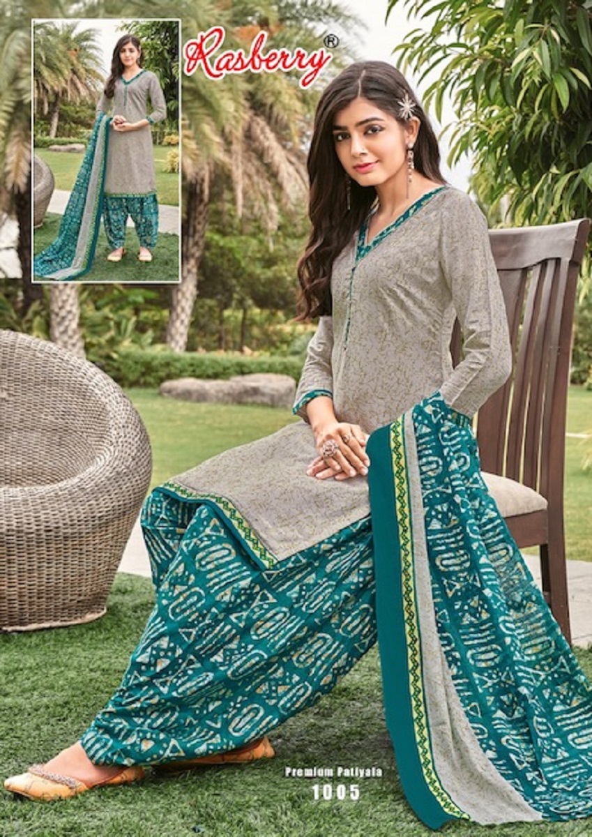 Rasberry Premium Patiyala Vol-1 Wholesale Cotton Dress Material