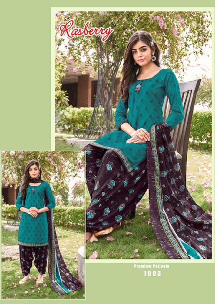 Rasberry Premium Patiyala Vol-1 Wholesale Cotton Dress Material
