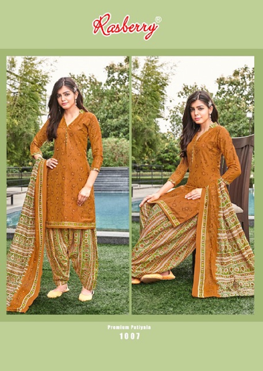 Rasberry Premium Patiyala Vol-1 Wholesale Cotton Dress Material