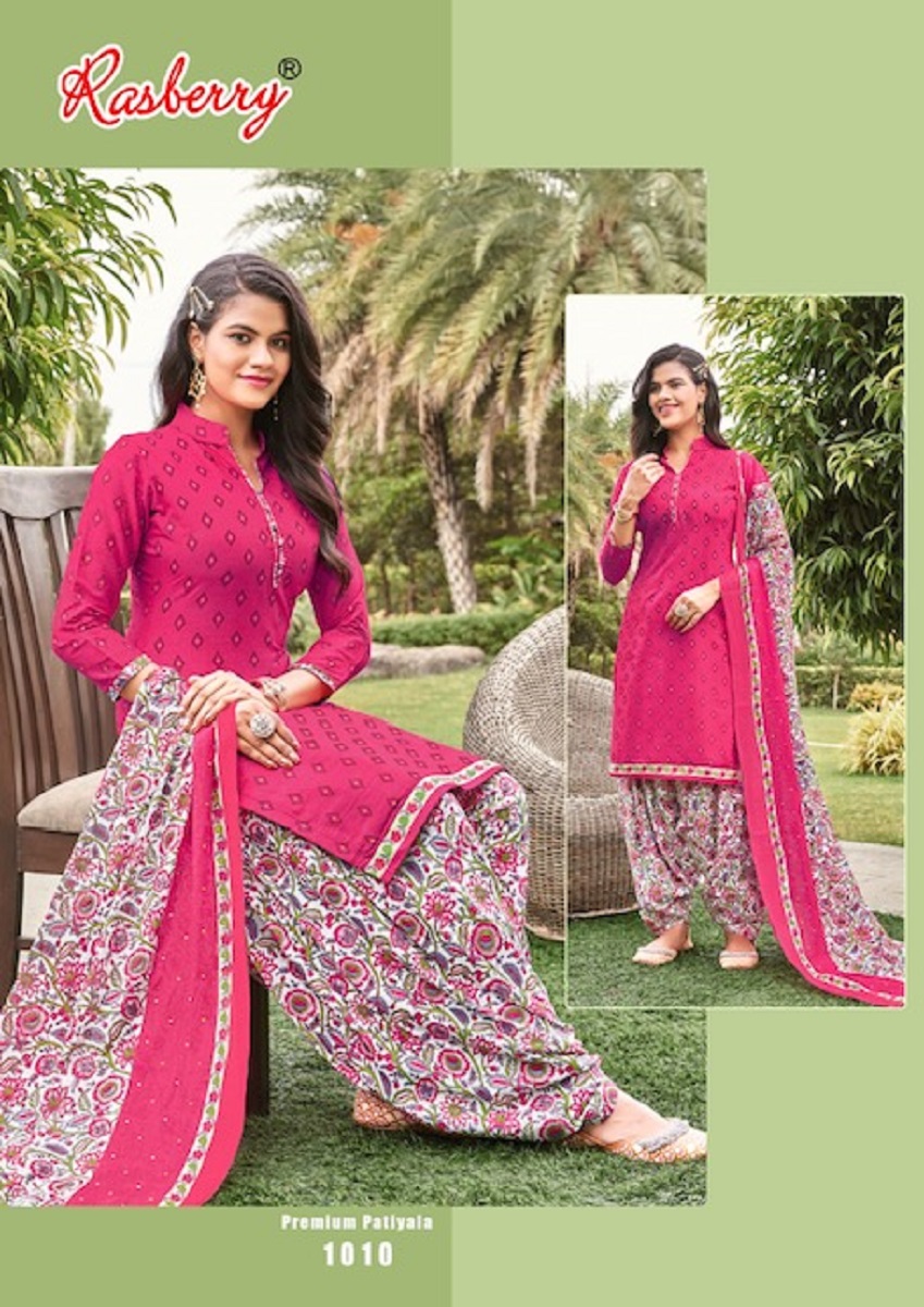 Rasberry Premium Patiyala Vol-1 Wholesale Cotton Dress Material