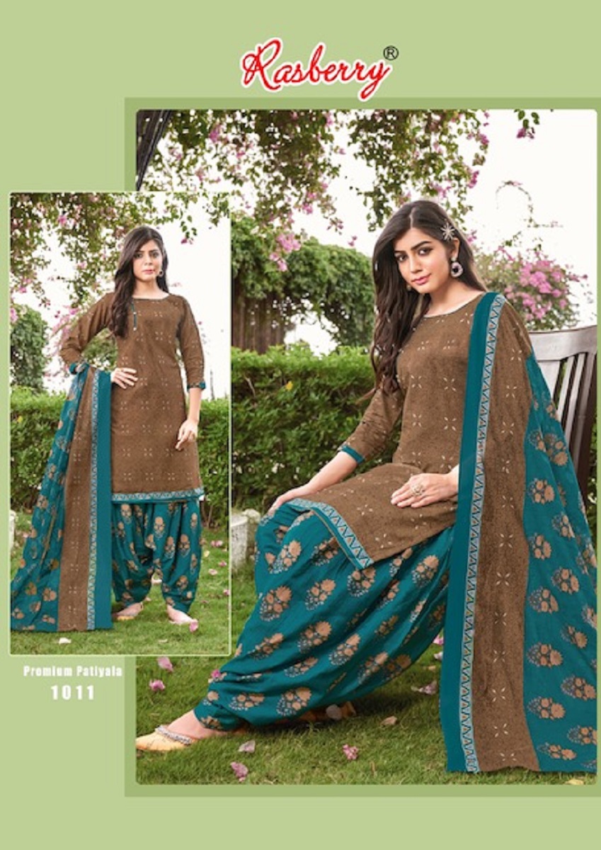 Rasberry Premium Patiyala Vol-1 Wholesale Cotton Dress Material