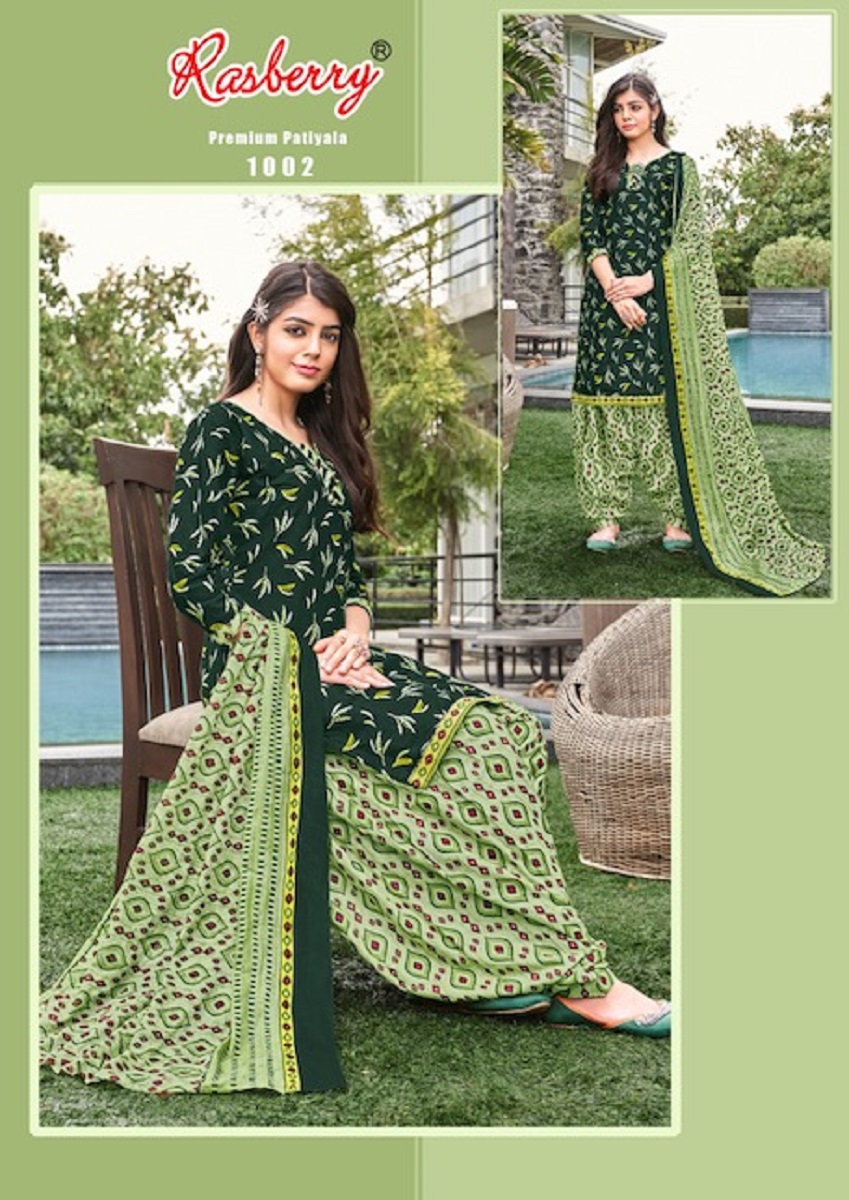 Rasberry Premium Patiyala Vol-1 Wholesale Cotton Dress Material