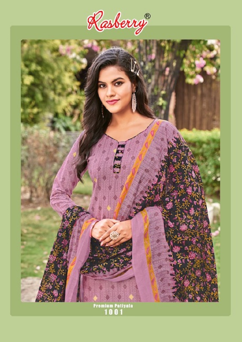 Rasberry Premium Patiyala Vol-1 Wholesale Cotton Dress Material