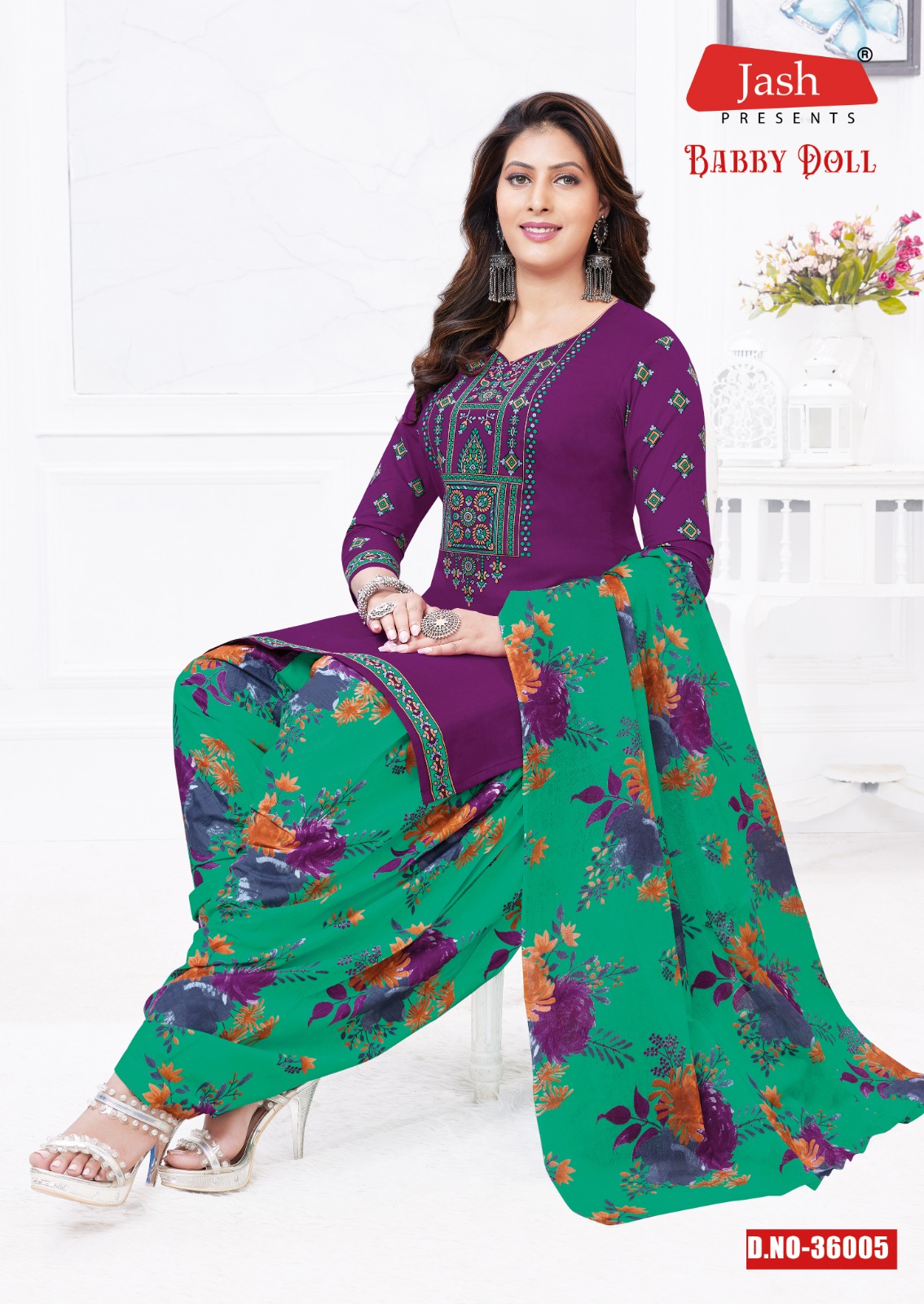 Jash Baby Doll Vol-36 Wholesale Pure Cotton Printed Dress Material