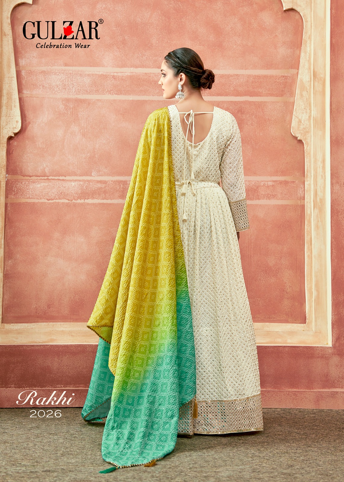 Gulzar Rakhi Wholesale Designer Anarkali Gowns With Dupatta