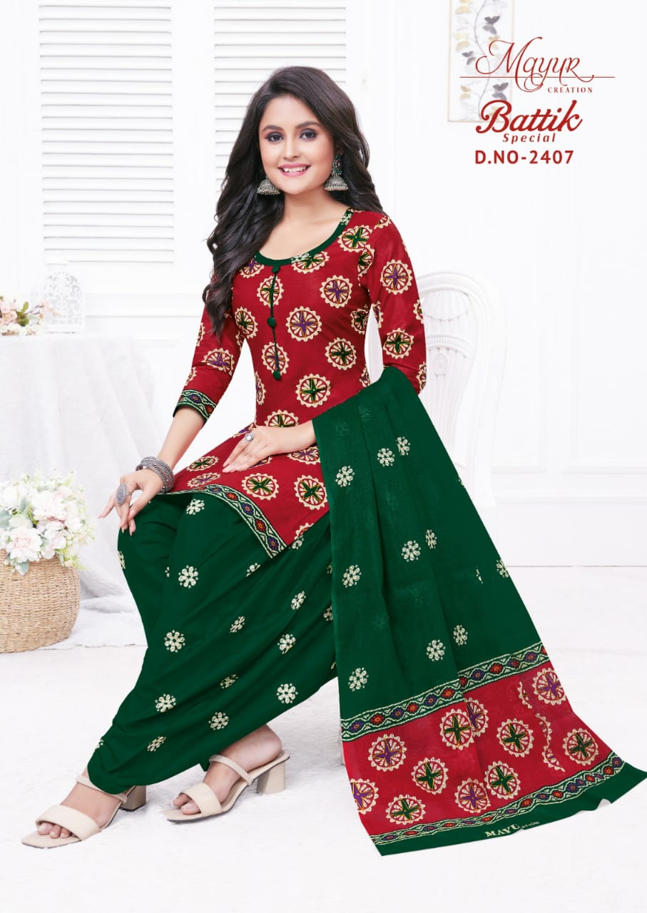 Mayur Batik Special Vol-24 Wholesale Pure Cotton Printed Dress Material