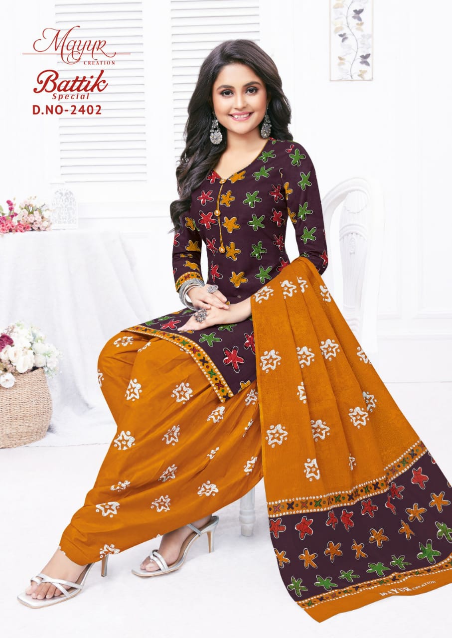 Mayur Batik Special Vol-24 Wholesale Pure Cotton Printed Dress Material