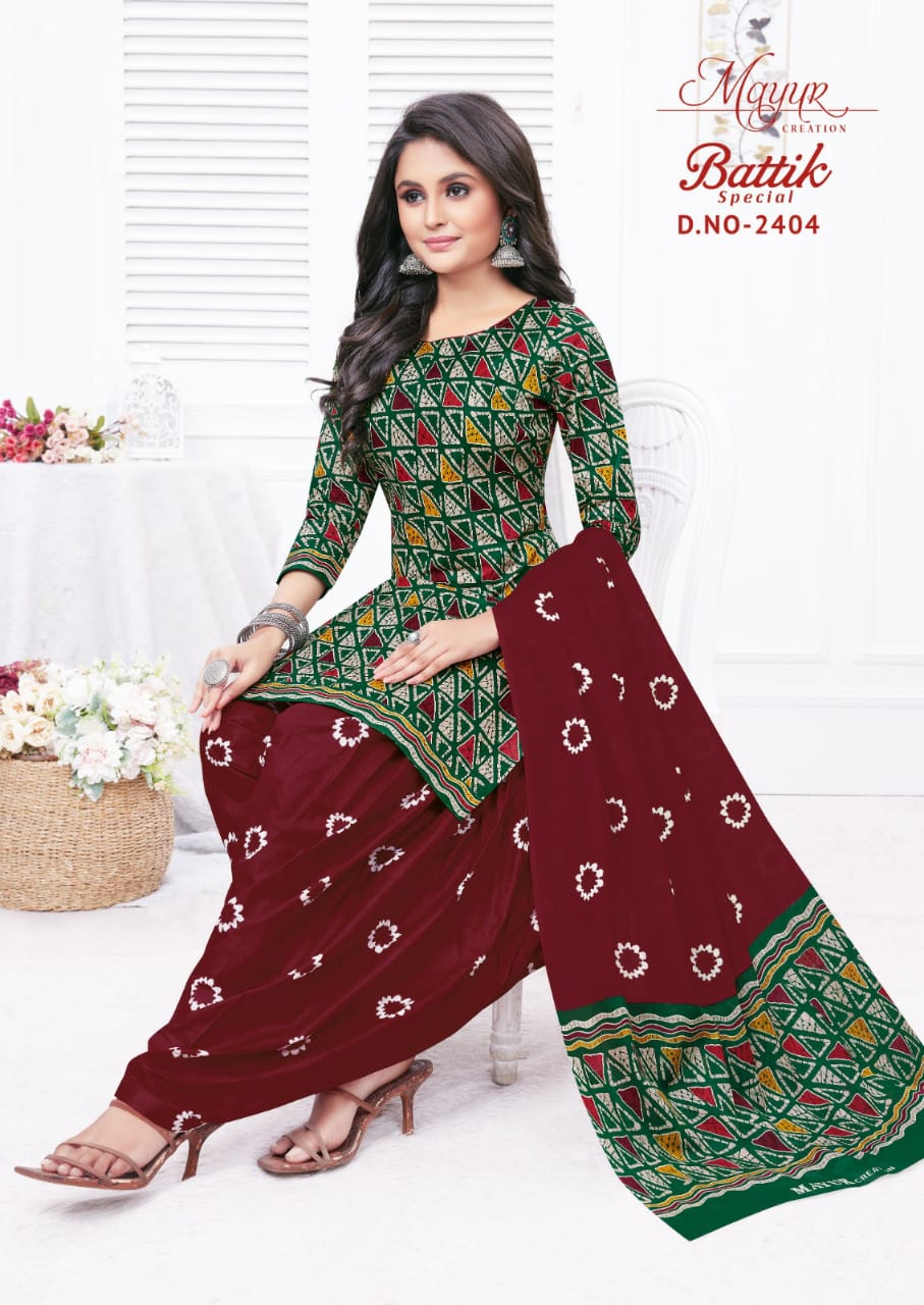 Mayur Batik Special Vol-24 Wholesale Pure Cotton Printed Dress Material