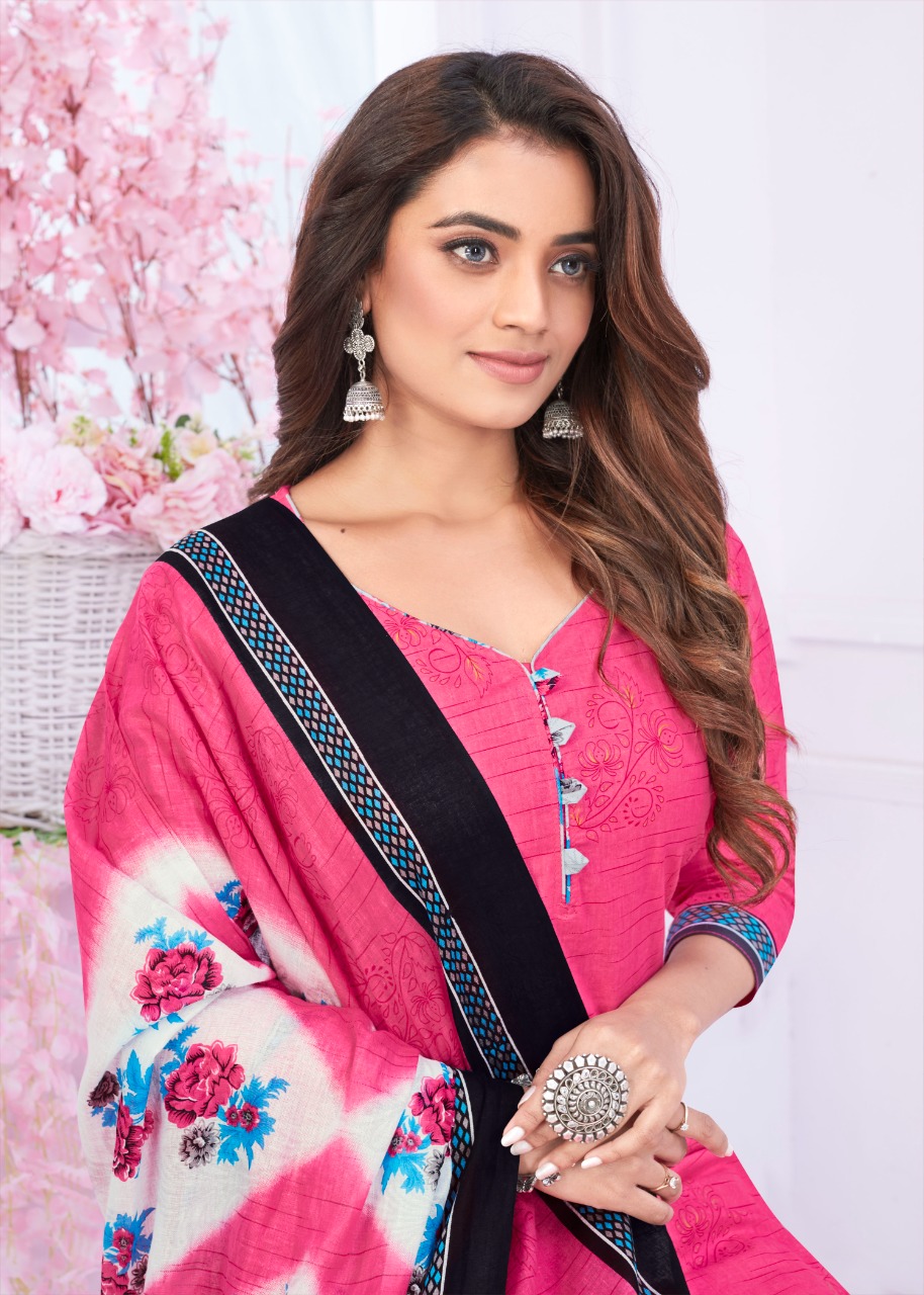 Shree Kesariya Vol-1 Wholesale Pure Cotton Printed Dress Material