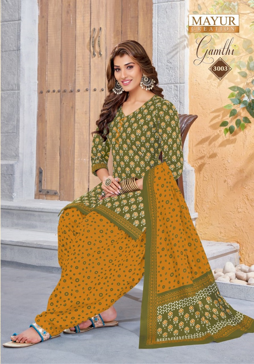 Mayur Gamthi Vol-3 Wholesale Pure Cotton Printed Dress Material