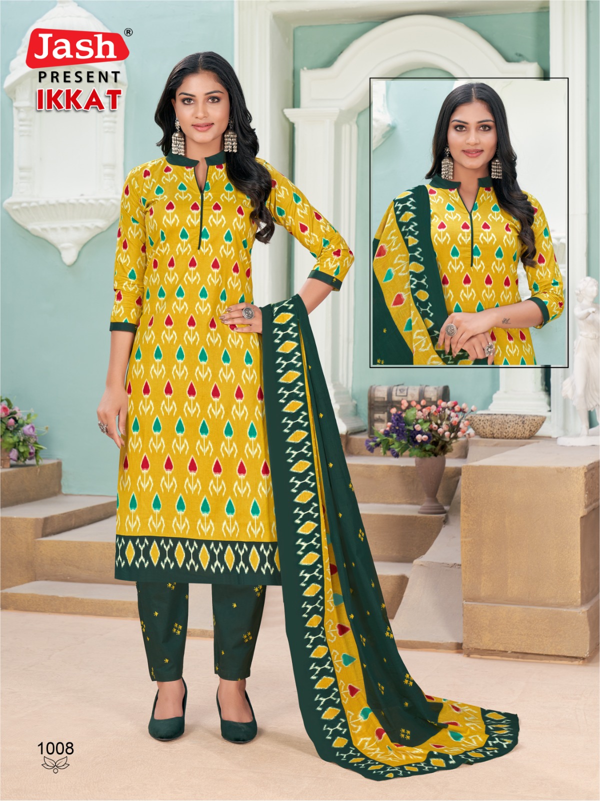 Jash Ikkat Vol-1 Wholesale Ready Made Cotton Dresses