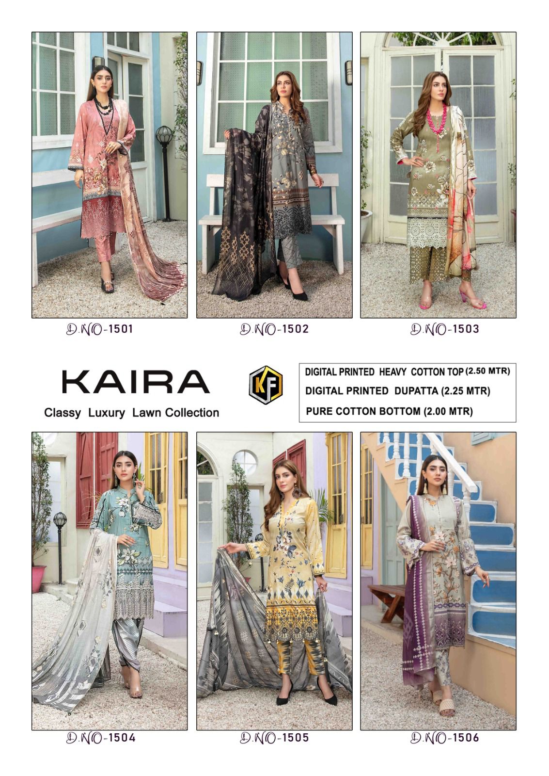 Keval Fab Kaira Vol-15 Wholesale Exclusive Karachi Collection Dress Material