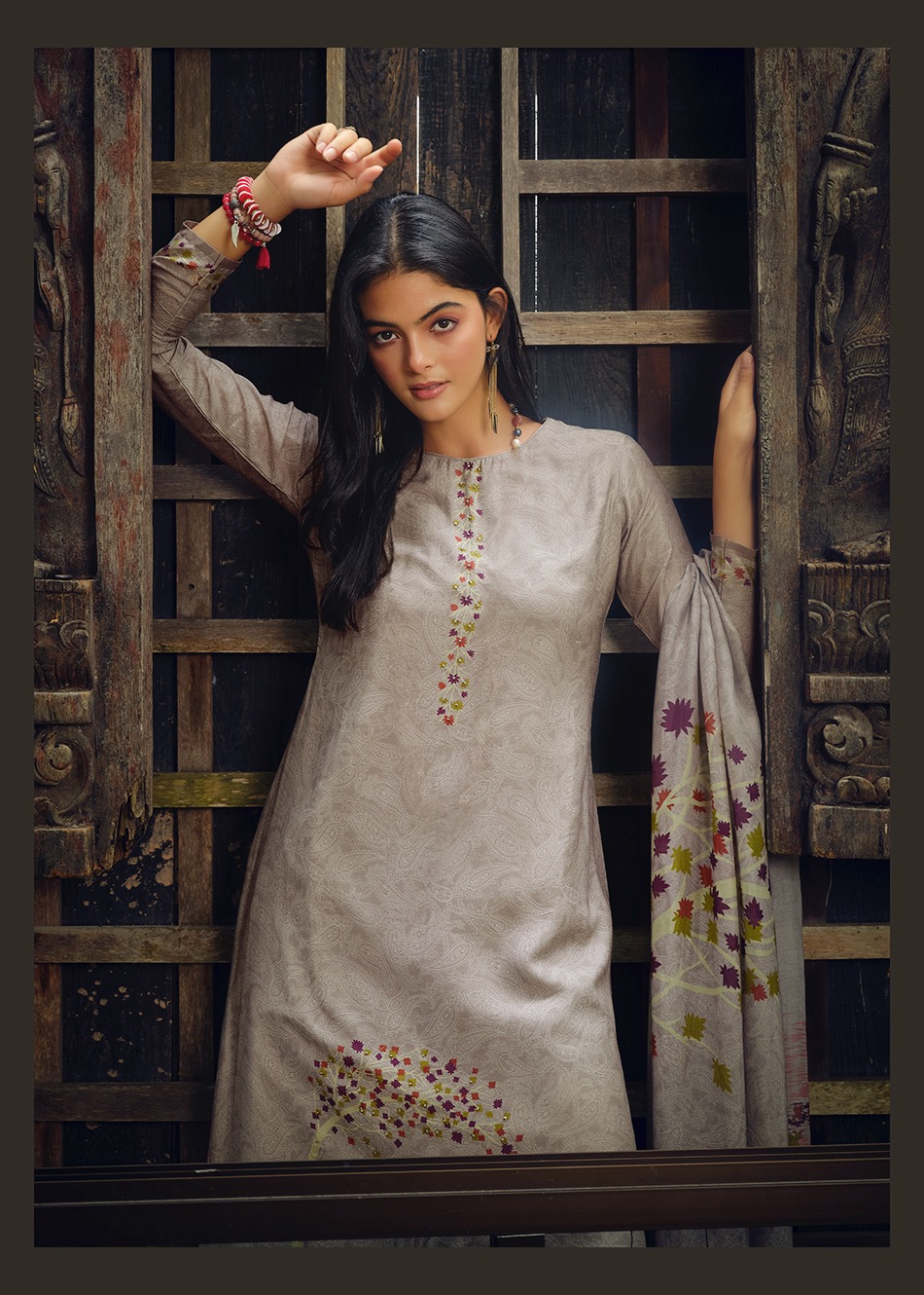 PRM TRENDZ LAUNCH AAGHOSH FANCY DIGITAL PRINT WITH KHATLI WORK SALWAR KAMEEZ COLLECTION