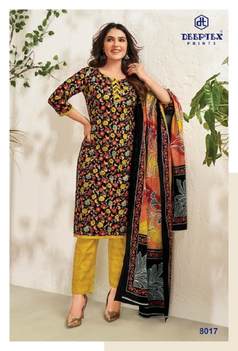 Deeptex Miss India Vol-80 Wholesale Pure Cotton Printed Dress Material