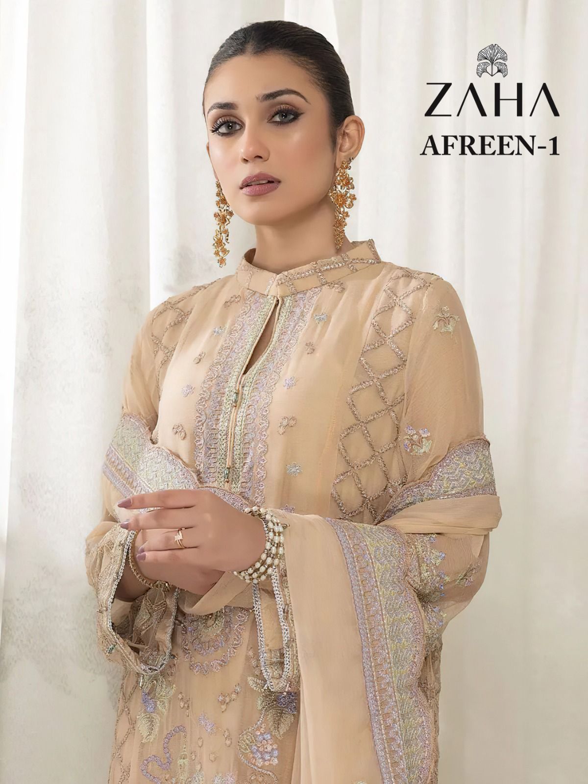 ZAHA PRESENT AFREEN VOL 1 HEAVY EMBROIDERED UNSTITCH PAKISTANI SALWAR KAMEEZ