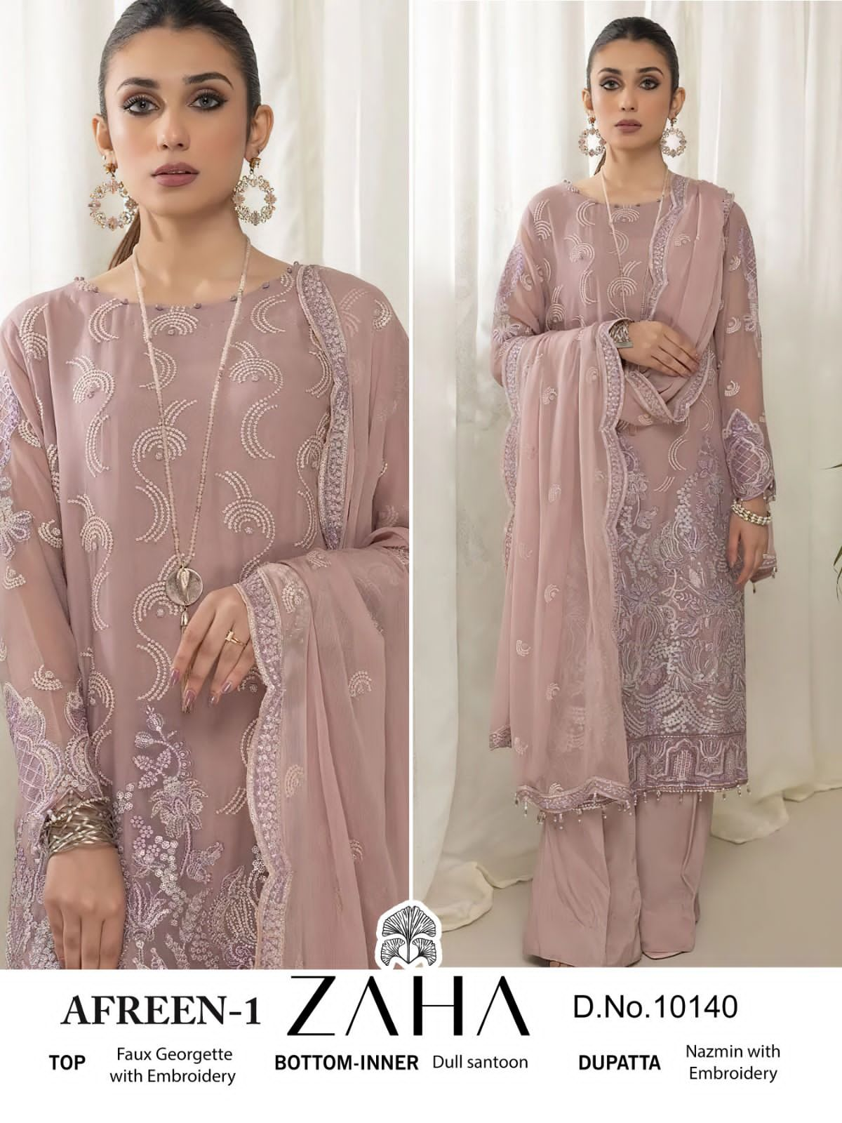 ZAHA PRESENT AFREEN VOL 1 HEAVY EMBROIDERED UNSTITCH PAKISTANI SALWAR KAMEEZ