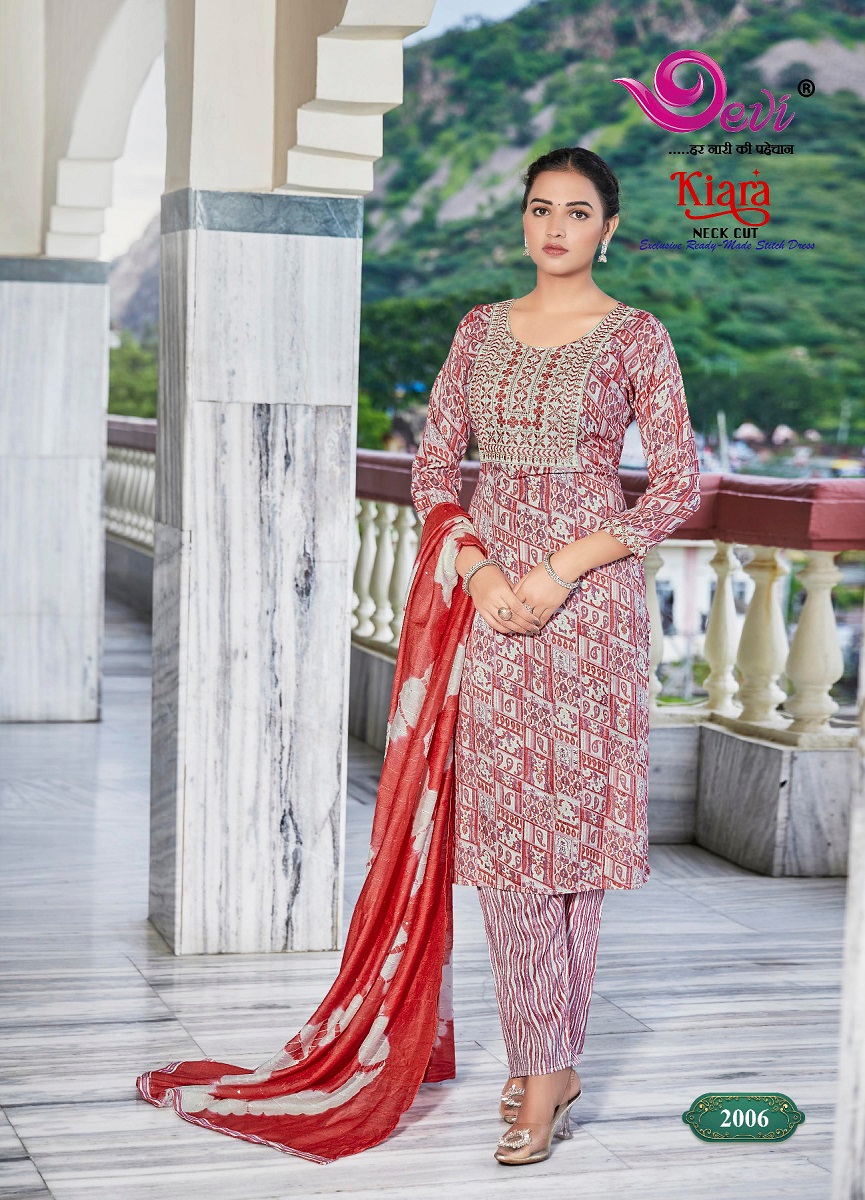 Devi Kiara Neck Cut Exclusive Ready Made Stitch Dresses