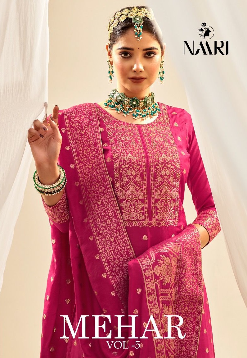 MEHAR VOL 5 BY NAARI SPECIAL WEDDING WEAR SALWAR KAMEEZ MATERIAL
