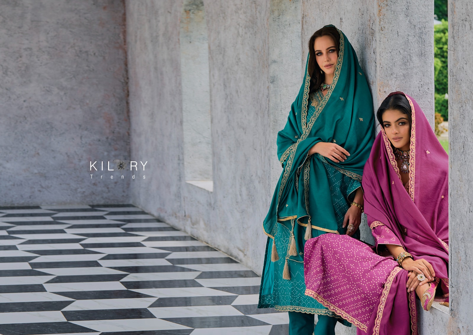 Kilory Silk Of Bandhej Vol-2 Wholesale Pure Viscose With Fancy Embroidery Work Dresses
