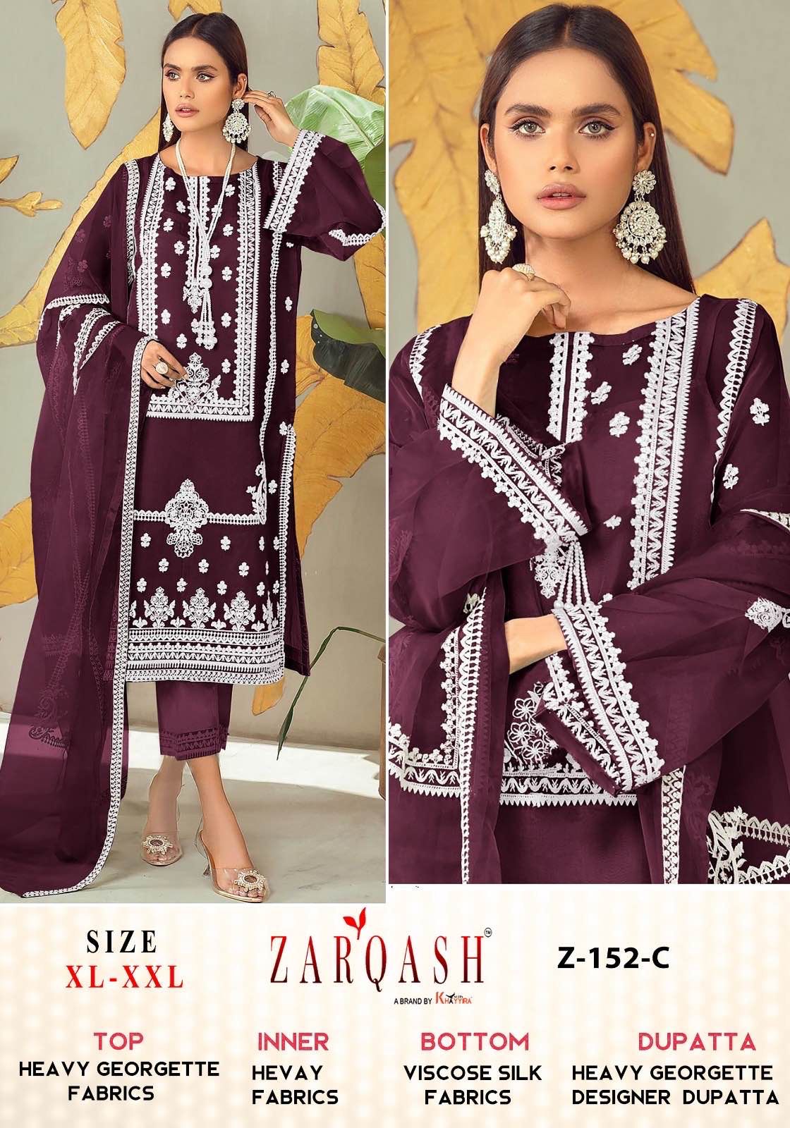 Zarqash Z-152 Wholesale Pakistani Concept Ready Made Dress