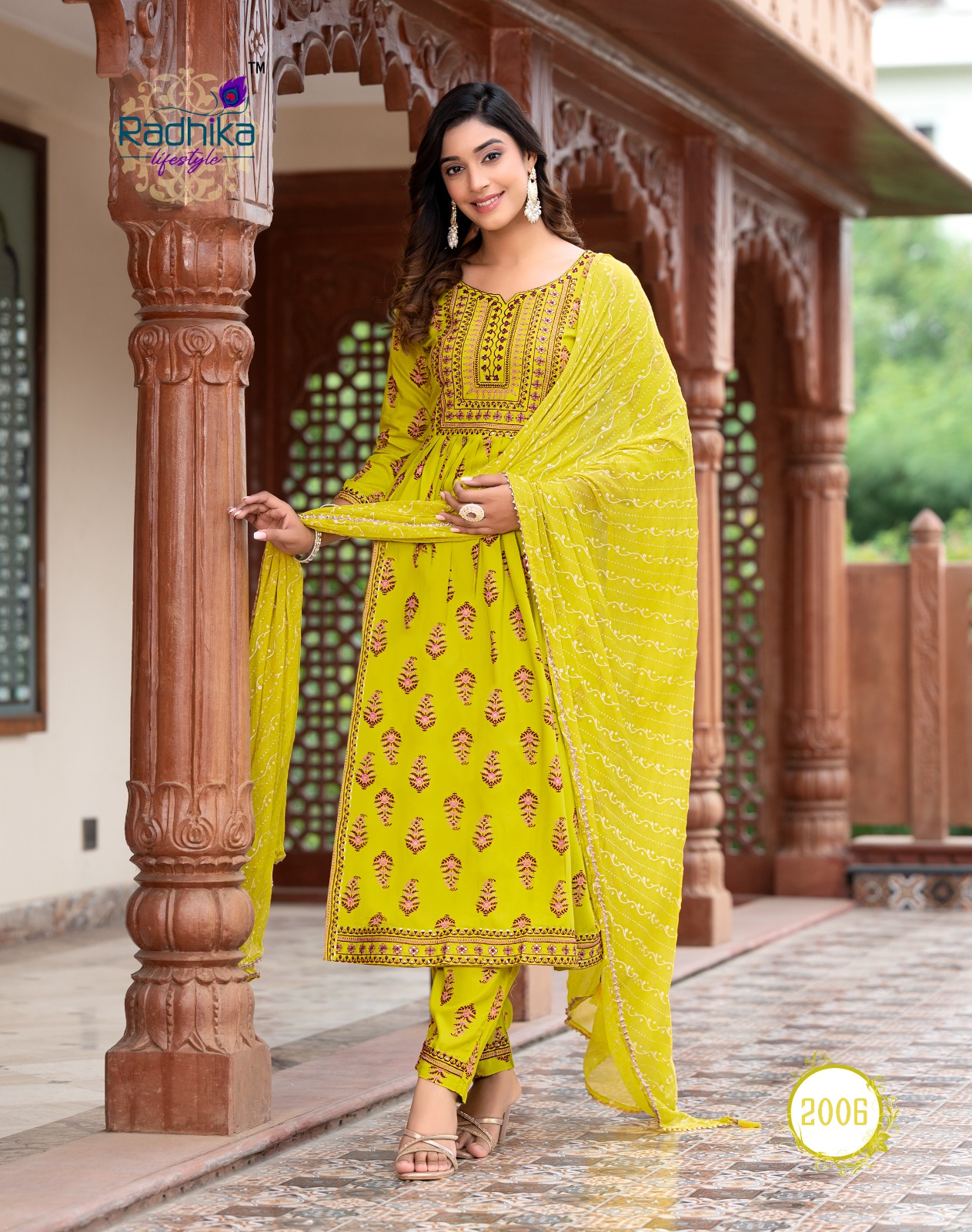 Radhika Parampara Vol-2 Wholesale Nayra Cut Gown With Pant And Dupatta