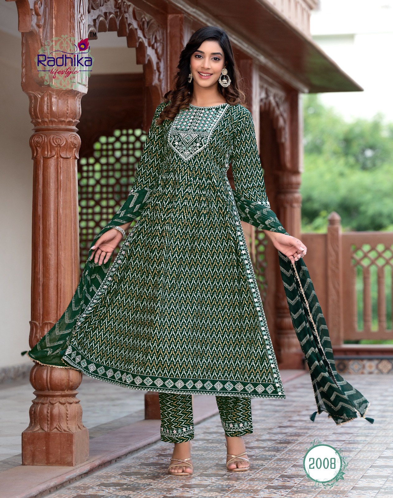 Radhika Parampara Vol-2 Wholesale Nayra Cut Gown With Pant And Dupatta