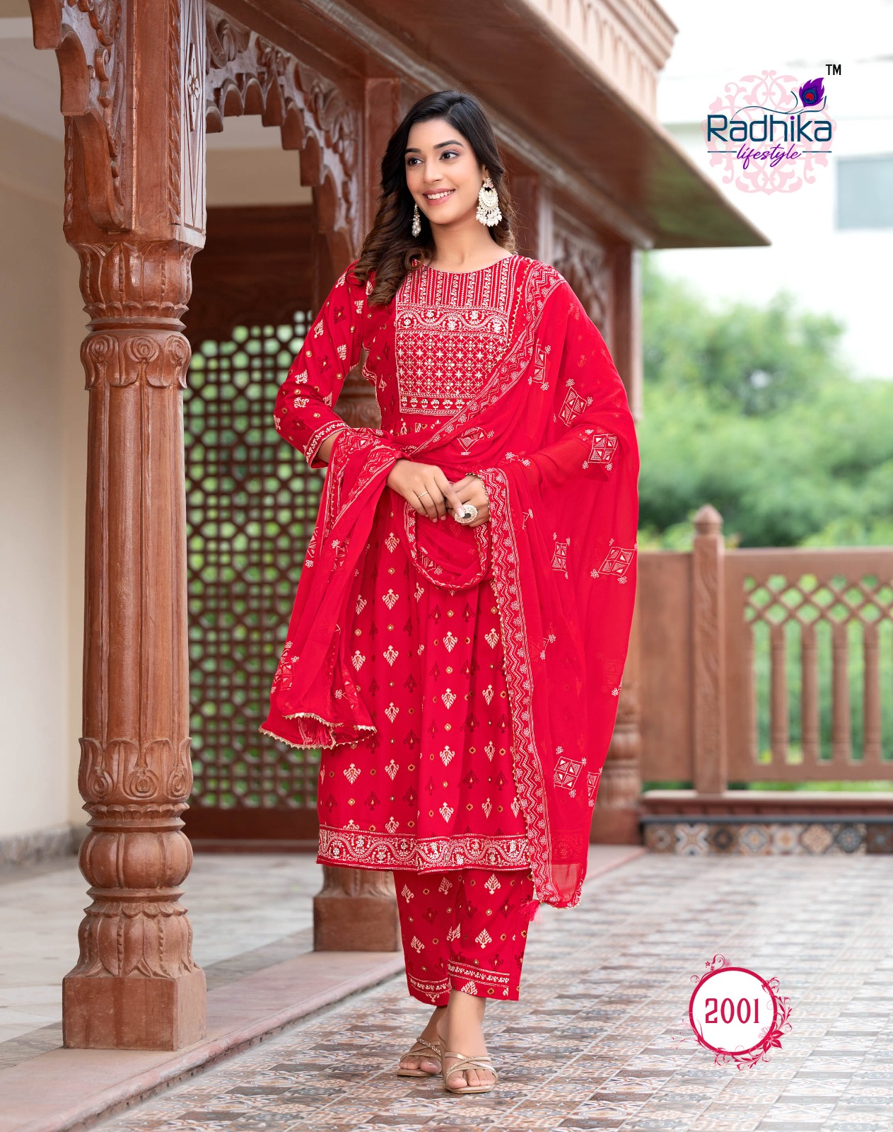 Radhika Parampara Vol-2 Wholesale Nayra Cut Gown With Pant And Dupatta